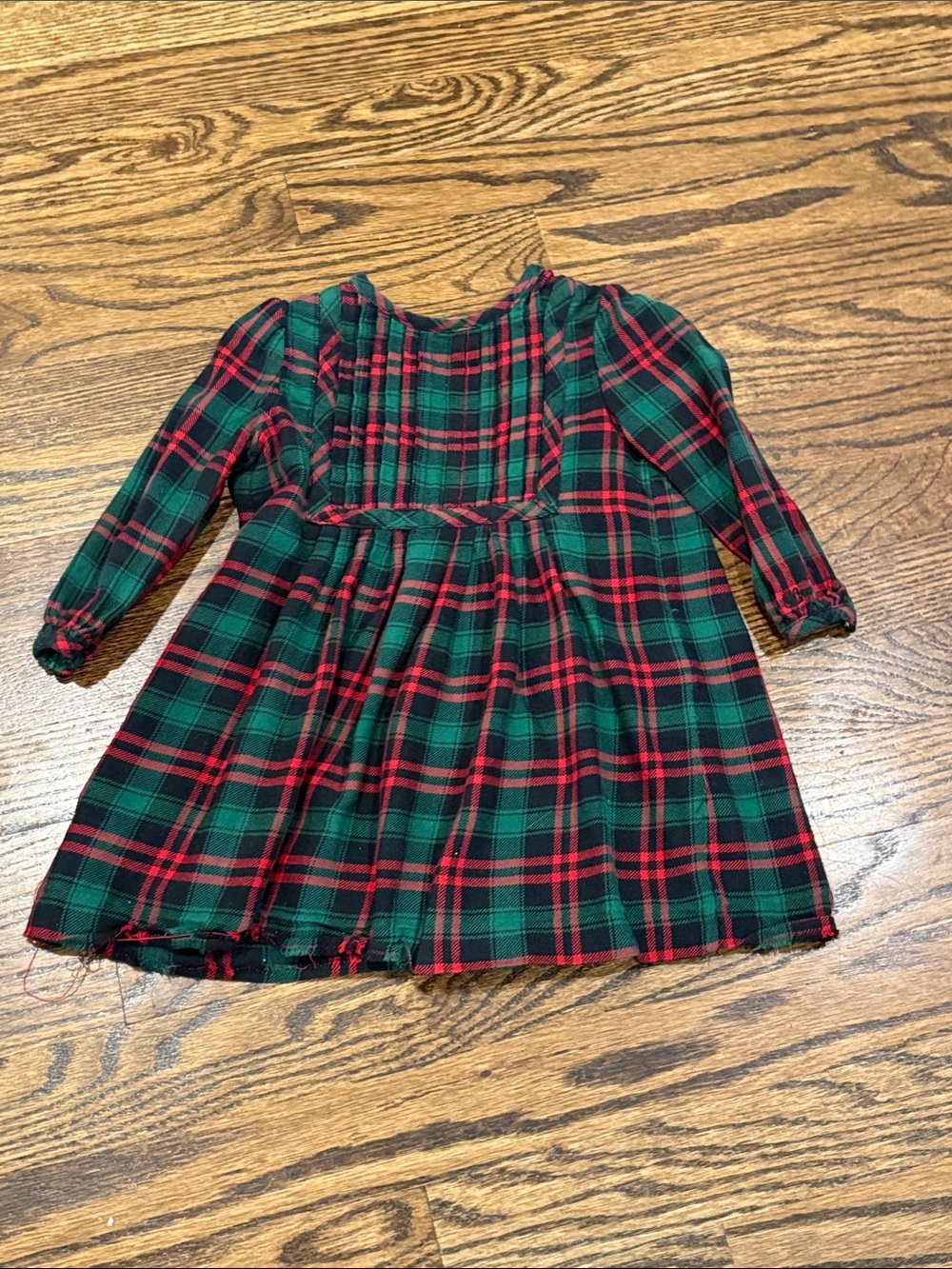 Ralph Lauren Red and Green Plaid Toddler Dress